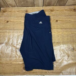 Adidas Golf Shorts Men’s 40 Navy Blue 11" Performance Stretch Waistband Grip